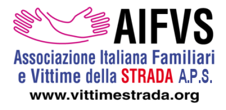 Logo Associazione Italiana Familiari e Vittime della Strada A.P.S. Logo Associazione Italiana Familiari e Vittime della Strada A.P.S.